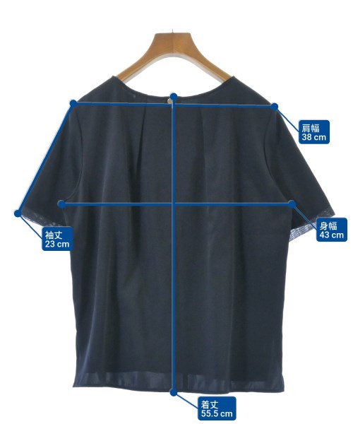 NATURAL BEAUTY BASIC（ナチュラルビューティーベーシック）ブラウス 紺 サイズ:M レディース/2200671360122