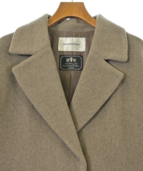 NATURAL BEAUTY BASIC（ナチュラルビューティーベーシック）チェスターコート 茶 サイズ:M レディース/2200676307016