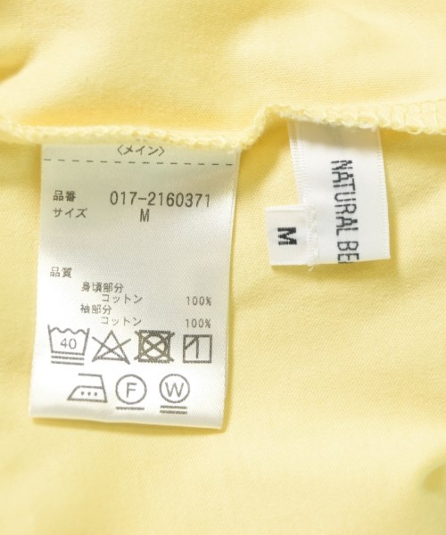 NATURAL BEAUTY BASIC（ナチュラルビューティーベーシック）Tシャツ・カットソー 黄 サイズ:M レディース/2200672195129