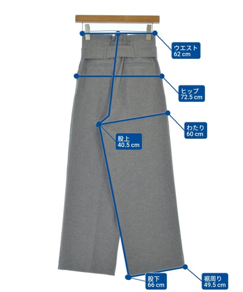 NATURAL BEAUTY BASIC（ナチュラルビューティーベーシック）スラックス グレー サイズ:S レディース/2200672980015