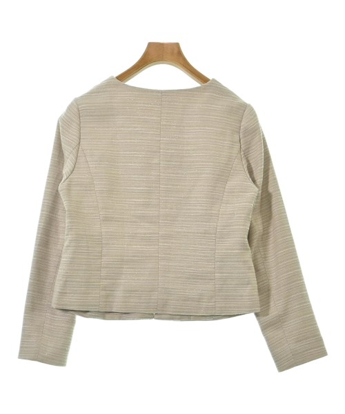 NATURAL BEAUTY BASIC（ナチュラルビューティーベーシック）ノーカラージャケット ベージュ サイズ:S レディース/2200670861026
