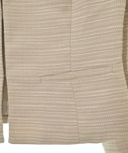 NATURAL BEAUTY BASIC（ナチュラルビューティーベーシック）ノーカラージャケット ベージュ サイズ:S レディース/2200670861026