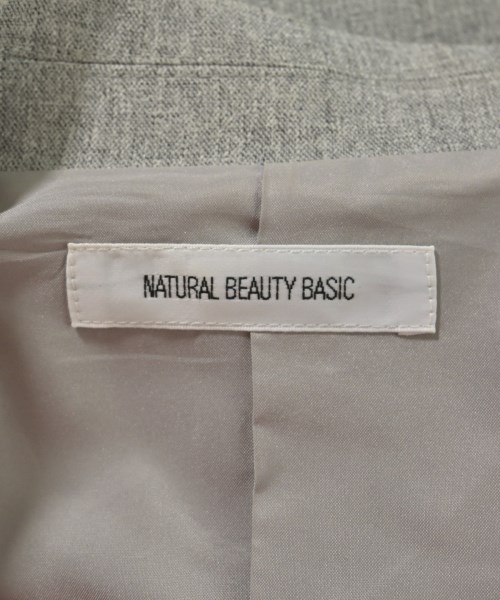 NATURAL BEAUTY BASIC（ナチュラルビューティーベーシック）テーラードジャケット グレー サイズ:M レディース/2200677685038