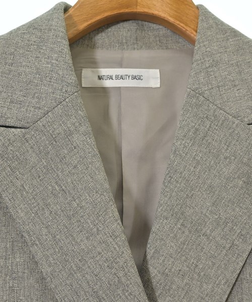 NATURAL BEAUTY BASIC（ナチュラルビューティーベーシック）テーラードジャケット グレー サイズ:M レディース/2200677685038