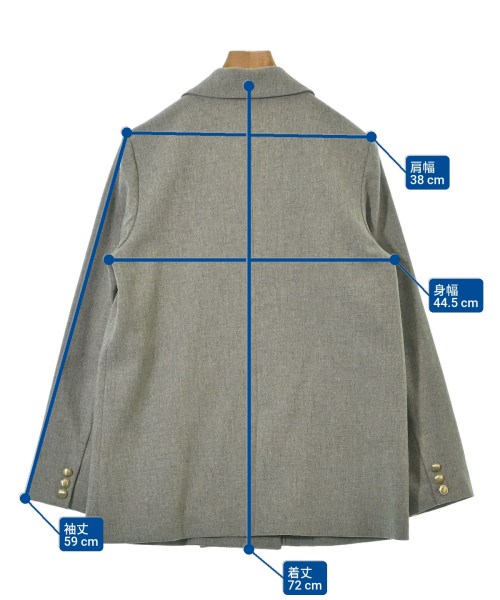 NATURAL BEAUTY BASIC（ナチュラルビューティーベーシック）テーラードジャケット グレー サイズ:M レディース/2200677685038