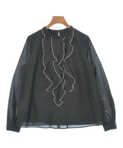 NATURAL BEAUTY BASIC(ナチュラルビューティーベーシック)ブラウス 黒 サイズ:M/2200668651042