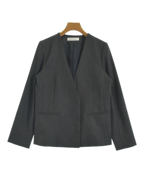 NATURAL BEAUTY BASIC(ナチュラルビューティーベーシック)ノーカラージャケット グレー サイズ:M/2200673612021