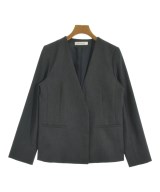 NATURAL BEAUTY BASIC（ナチュラルビューティーベーシック）ノーカラージャケット グレー サイズ:M レディース/2200673612021