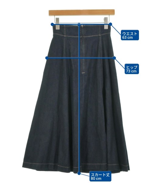NATURAL BEAUTY BASIC（ナチュラルビューティーベーシック）ロング・マキシ丈スカート 紺 サイズ:PS レディース/2200680108029