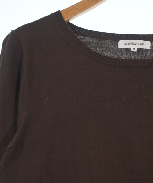 NATURAL BEAUTY BASIC（ナチュラルビューティーベーシック）ニット・セーター 茶 サイズ:M レディース/2200692997086