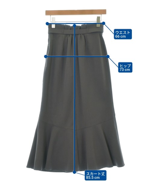 NATURAL BEAUTY BASIC（ナチュラルビューティーベーシック）ロング・マキシ丈スカート グレー サイズ:M レディース/2200696395024