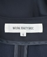 NATURAL BEAUTY BASIC（ナチュラルビューティーベーシック）ノーカラージャケット 紺 サイズ:L レディース/2200696936043