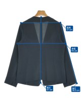 NATURAL BEAUTY BASIC（ナチュラルビューティーベーシック）ノーカラージャケット 紺 サイズ:L レディース/2200696936043