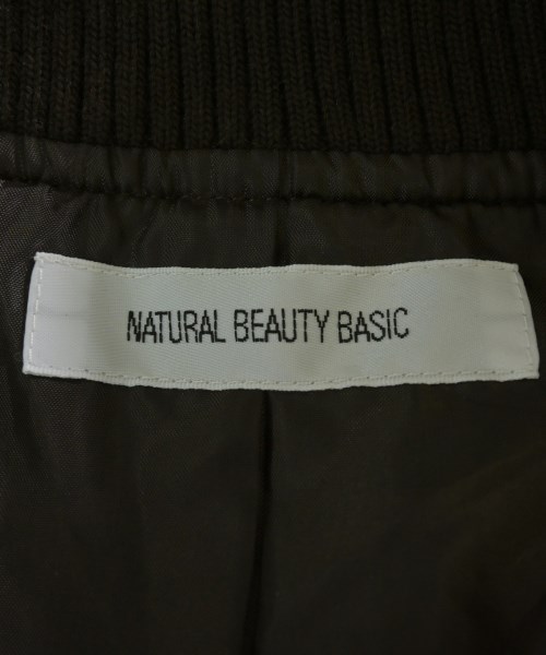 NATURAL BEAUTY BASIC（ナチュラルビューティーベーシック）ミリタリーブルゾン 茶 サイズ:F レディース/2200694406029