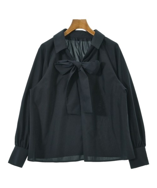 NATURAL BEAUTY BASIC(ナチュラルビューティーベーシック)ブラウス 紺 サイズ:M/2200694150052