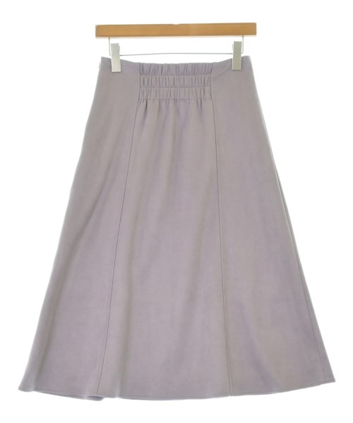 NATURAL BEAUTY BASIC（ナチュラルビューティーベーシック）ロング・マキシ丈スカート 紫 サイズ:M レディース/2200693774020