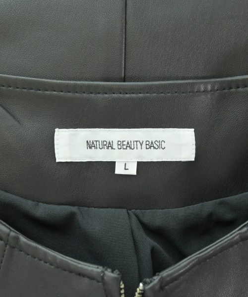 NATURAL BEAUTY BASIC（ナチュラルビューティーベーシック）ライダース 黒 サイズ:L レディース/2200699622011