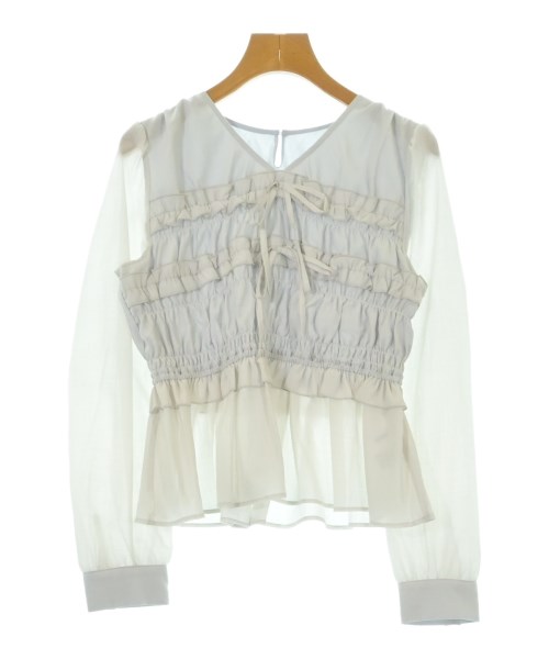 NATURAL BEAUTY BASIC(ナチュラルビューティーベーシック)ブラウス グレー サイズ:M/2200697941053