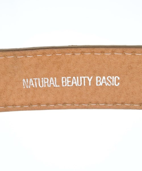 NATURAL BEAUTY BASIC（ナチュラルビューティーベーシック）ベルト ベージュ サイズ:- レディース/2200697095022