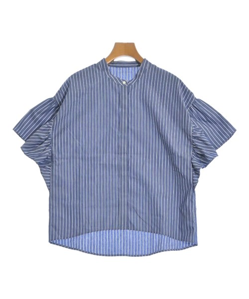 NATURAL BEAUTY BASIC(ナチュラルビューティーベーシック)ブラウス 紺 サイズ:S/2200646765051