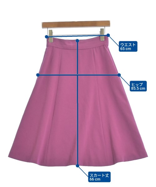 NATURAL BEAUTY BASIC（ナチュラルビューティーベーシック）ひざ丈スカート 紫 サイズ:S レディース/2200648553168