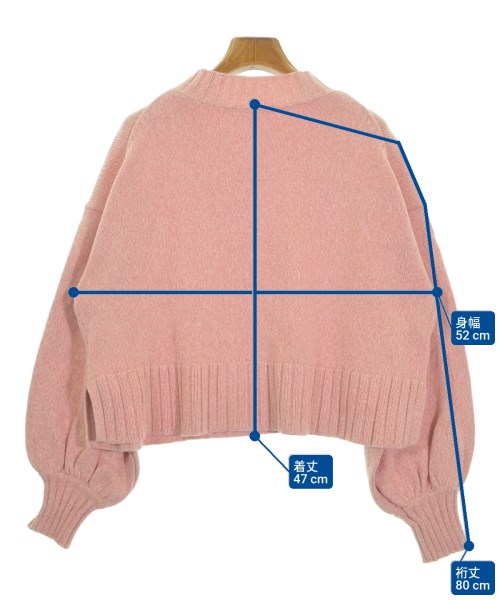 NATURAL BEAUTY BASIC（ナチュラルビューティーベーシック）ニット・セーター ピンク サイズ:M レディース/2200658024016