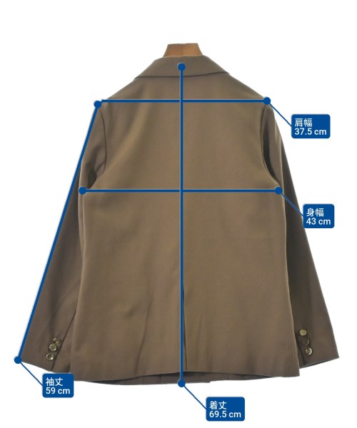 NATURAL BEAUTY BASIC（ナチュラルビューティーベーシック）カジュアルジャケット 茶 サイズ:M レディース/2200658944024