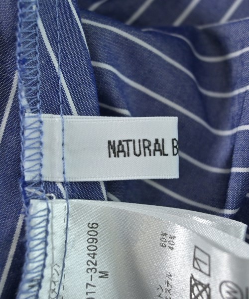 NATURAL BEAUTY BASIC（ナチュラルビューティーベーシック）シャツワンピース 青 サイズ:M レディース/2200658836299