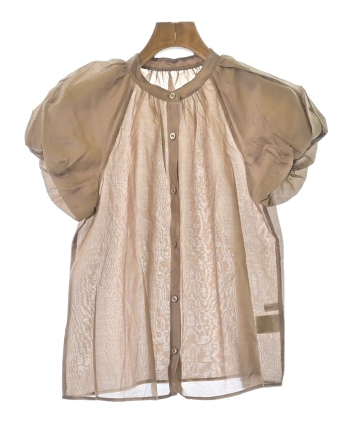 NATURAL BEAUTY BASIC(ナチュラルビューティーベーシック)カジュアルシャツ 茶 サイズ:S/2200659262134