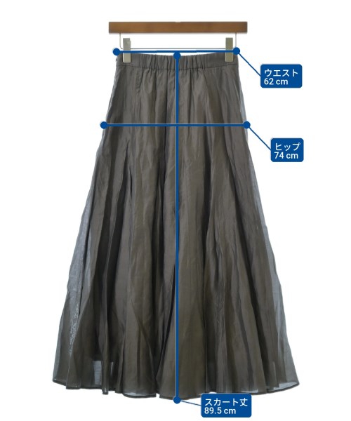 NATURAL BEAUTY BASIC（ナチュラルビューティーベーシック）ロング・マキシ丈スカート グレー サイズ:M レディース/2200711939066