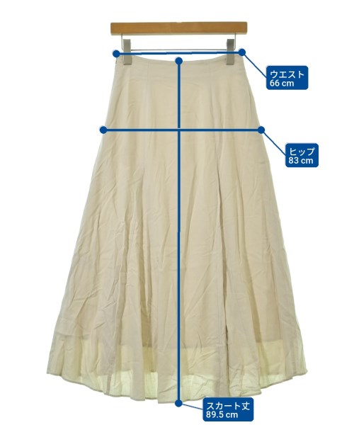 NATURAL BEAUTY BASIC（ナチュラルビューティーベーシック）ロング・マキシ丈スカート 白 サイズ:M レディース/2200711080058