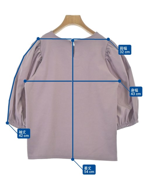 NATURAL BEAUTY BASIC（ナチュラルビューティーベーシック）Tシャツ・カットソー 紫 サイズ:M レディース/2200711080065