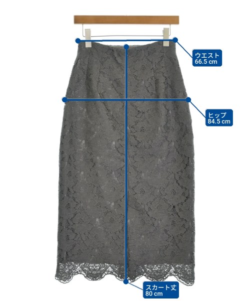 NATURAL BEAUTY BASIC（ナチュラルビューティーベーシック）ロング・マキシ丈スカート グレー サイズ:M レディース/2200714884066