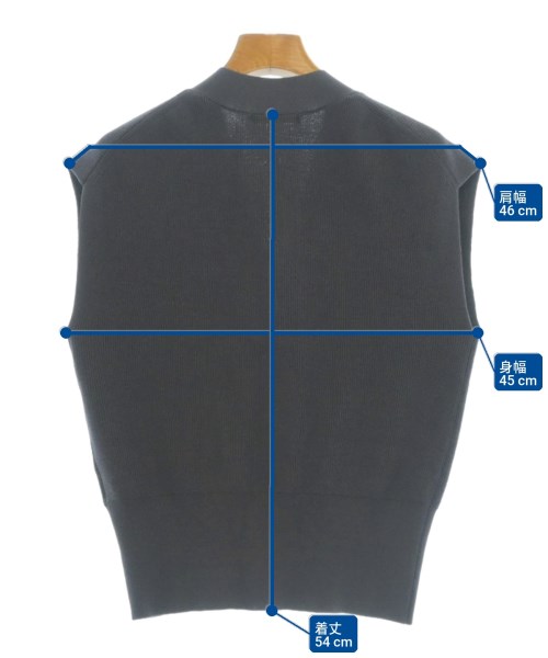 NATURAL BEAUTY BASIC（ナチュラルビューティーベーシック）ベスト グレー サイズ:M レディース/2200715032169