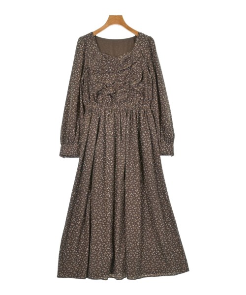 NATURAL BEAUTY BASIC(ナチュラルビューティーベーシック)ワンピース 茶 サイズ:M/2200632393077