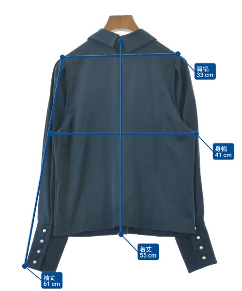 NATURAL BEAUTY BASIC（ナチュラルビューティーベーシック）ブラウス 紺 サイズ:F レディース/2200632692026