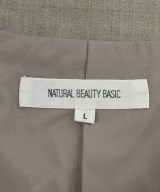NATURAL BEAUTY BASIC（ナチュラルビューティーベーシック）ノーカラージャケット グレー サイズ:L レディース/2200637870054