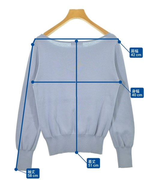 NATURAL BEAUTY BASIC（ナチュラルビューティーベーシック）ニット・セーター 青 サイズ:F レディース/2200647486030