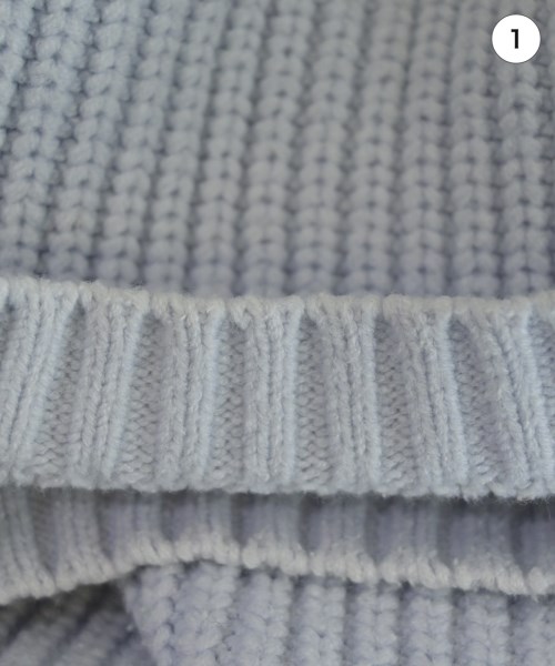 NATURAL BEAUTY BASIC（ナチュラルビューティーベーシック）ニット・セーター 青 サイズ:F レディース/2200640364076