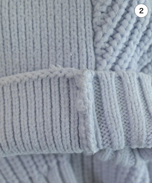 NATURAL BEAUTY BASIC（ナチュラルビューティーベーシック）ニット・セーター 青 サイズ:F レディース/2200640364076