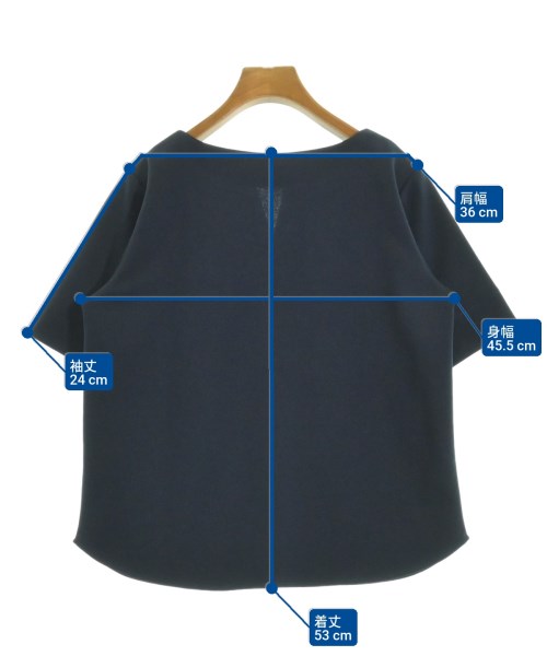 NATURAL BEAUTY BASIC（ナチュラルビューティーベーシック）ブラウス 紺 サイズ:M レディース/2200649412037