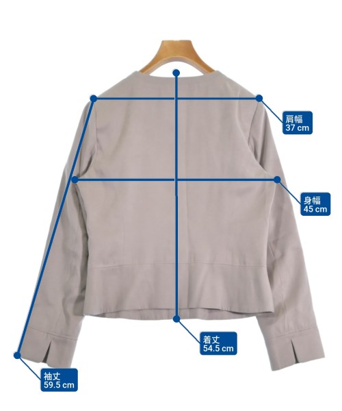 NATURAL BEAUTY BASIC（ナチュラルビューティーベーシック）ノーカラージャケット ピンク サイズ:38(M位) レディース/2200646030012