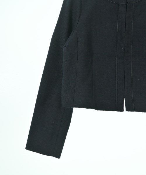 NATURAL BEAUTY BASIC（ナチュラルビューティーベーシック）ノーカラージャケット 紺 サイズ:M レディース/2200648435013