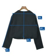 NATURAL BEAUTY BASIC（ナチュラルビューティーベーシック）ノーカラージャケット 紺 サイズ:M レディース/2200648435013