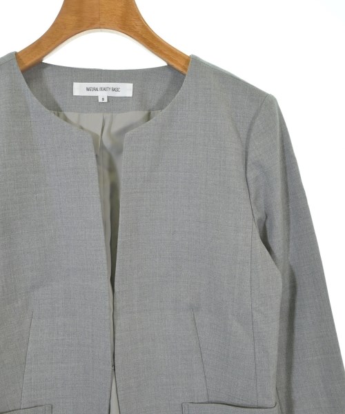 NATURAL BEAUTY BASIC（ナチュラルビューティーベーシック）カジュアルジャケット グレー サイズ:S レディース/2200640032029