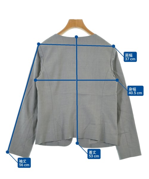 NATURAL BEAUTY BASIC（ナチュラルビューティーベーシック）カジュアルジャケット グレー サイズ:S レディース/2200640032029