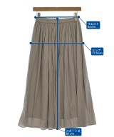 NATURAL BEAUTY BASIC（ナチュラルビューティーベーシック）ロング・マキシ丈スカート グレー サイズ:M レディース/2200652510034