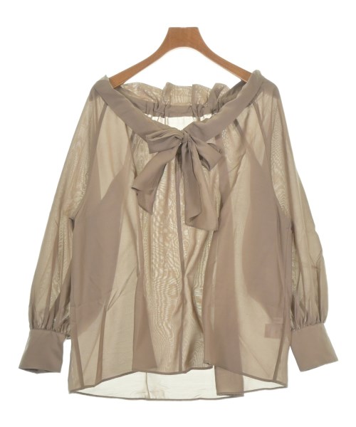 NATURAL BEAUTY BASIC(ナチュラルビューティーベーシック)ブラウス 茶 サイズ:M/2200652664010