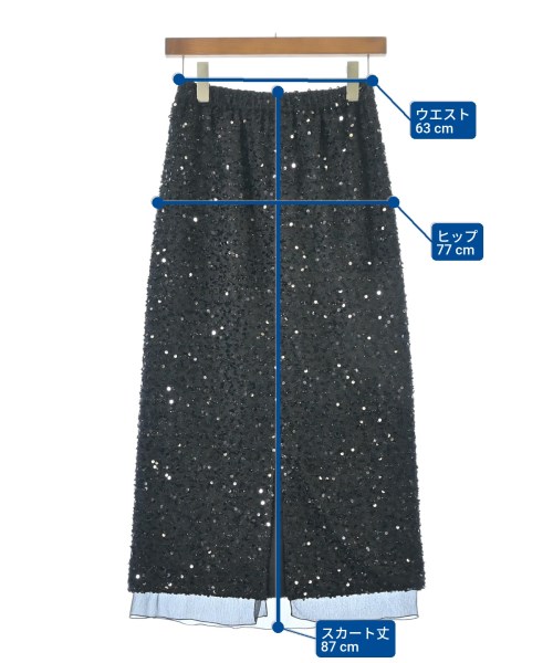 NATURAL BEAUTY BASIC（ナチュラルビューティーベーシック）ロング・マキシ丈スカート 黒 サイズ:M レディース/2200652664027