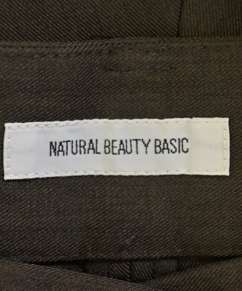 NATURAL BEAUTY BASIC（ナチュラルビューティーベーシック）スラックス 茶 サイズ:M レディース/2200652664034